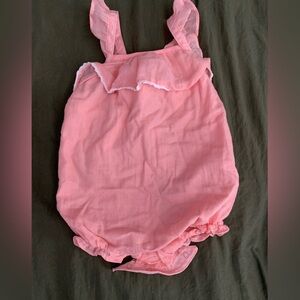 Janie and Jack Soft Pink Infant Romper